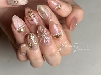 ユーティーネイル(Youty Nail)/マグネットぷっくりフラワー