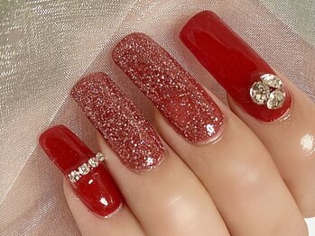 るるねいるの写真/スカルプ独特の宝石のような輝くデザイン◎フルロングの長さ出しから亀裂補強まで♪