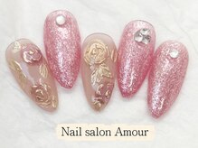 アムールユシマテン 上野湯島店(Amour)/ キラキラ春夏ネイルコース¥7980