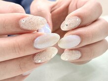ホワイトレースネイル