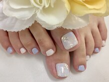 デコルネイル(Decor nail)/[中村]FOOT☆ほんのりタイダイ