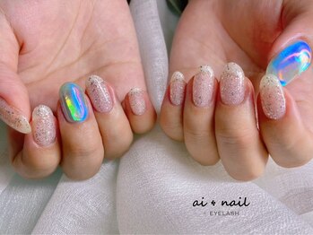 アイネイル 小倉(ai nail)/氷ネイル２本Art
