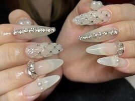 うるうるネイルでキルティング