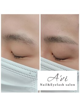 ネイルアンドアイラッシュ アヴィ(Nail and Eyelash A'vi)/メンズ眉毛スタイリング