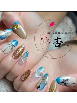 杏 滋賀南草津店の写真/ファッションと相性◎のデザインを提案してくれる“杏”☆人と差をつけたネイルをしたい方にもオススメ♪