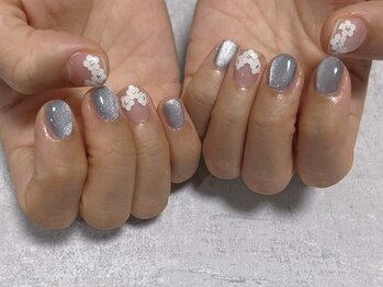 ひまりネイル(ひまりnail)/マグネットネイル お花