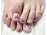 フットケア贅沢コース☆選べる親指アート、かかと角質、ゴマージュ、パック