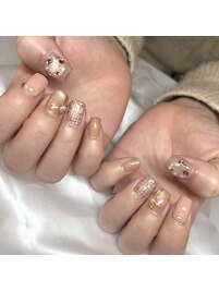 クリスマスリースネイル