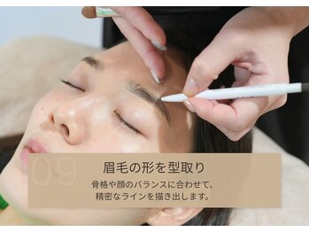 アオ 渋谷(ao.)/～眉毛の形を型取り～