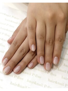 ヘアアンドネイル ピーファイブ(P-five)/爽やか！ワンカラーネイル♪