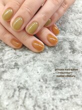 プライベート ネイルサロン マーマ(murmur)/アシンメトリーネイル