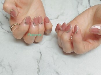 フランセス(Frances)/斜めラメ×ストーン