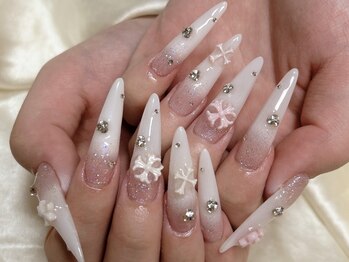 ネイルサロン ミリー(Nail Salon Milly)の写真/《お好きな長さで長さ出しOK！理想の指先に》確かな技術力でなりたいデザインが叶う♪持ち込みデザイン可◎