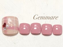 ジェンマーレ 青葉台店(Gemmare)/可愛いハートチェックネイル