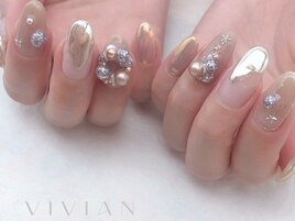 クリスマスネイル　キラキラ