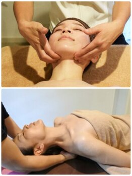 TKC 東京小顔センター五反田店の写真/顔と体のWケアで小顔+首・肩こりを改善！お顔だけでなく背中～肩、デコルテ、首、ヘッド迄マッサージ！