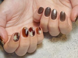 ～カフェオレネイル～