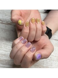 推しカラーネイル