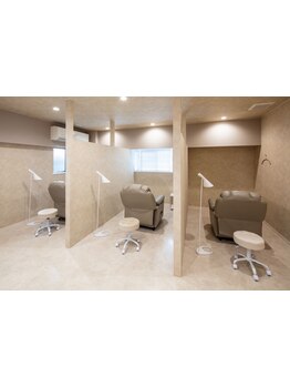 個室があるサロン