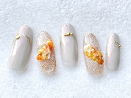 ニュアンスべっこうネイル
