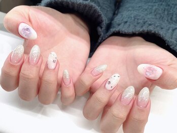 ジョアネイル(JOA Nail)/ハートパーツ*チーク*ラメグラ
