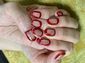 ブランシュ 藤沢(Blanche)/オーダーメイドネイル 赤枠