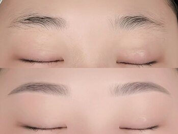 ケーケーエスビューティー 心斎橋2号店(KKS Beauty)の写真/【アイブロウWAXでふんわり眉も叶える】眉のコンプレックス解消!薄くてまばらな眉も美しく♪垢抜け目元に☆