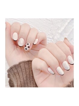 ビューティービースト フォー ネイルアンドアイラッシュ 松浜店(beauty:beast)/blackハートホロネイル★