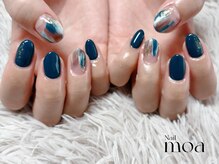 モア(moa)/ニュアンス　グレー　ネイビー