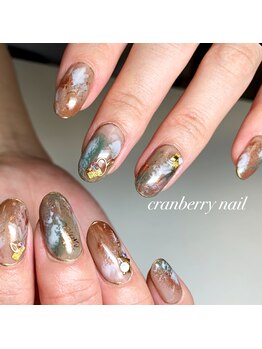 クランベリーネイル 代官山 恵比寿(cranberry nail)/ニュアンスネイル ジェルネイル
