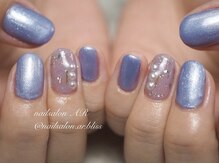 ネイルサロンアンドスクール エーアール(AR)/細かいラメで上品に！8000コース