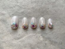 エンジェリック カラーズ(Angelic colors)/ホワイトシェルネイル☆