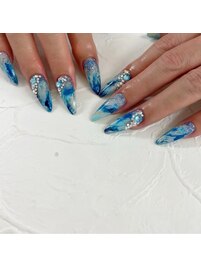 ロング豪華ネイル