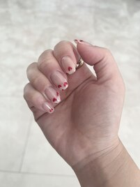 バレンタインネイル