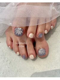 foot nail★シェルネイル