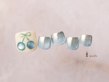 アイネイルズ 横浜EAST店(I-nails)/さくらんぼフットネイル