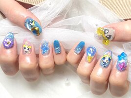 ☆POPで可愛い!パワパフネイル☆