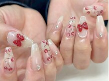 ルーシー 心斎橋(LUCY)/cherry×ribbon nail♪