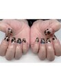 ネイルアンブラ 天王寺店(Nail Ambra)&nbsp;アート放題Aコース　ヒョウ柄デザイン○
