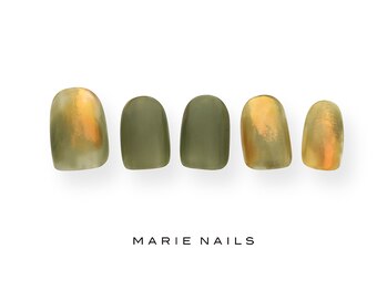 マリーネイルズ 近鉄あべのハルカス店(MARIE NAILS)/新規様6000円 グリーン 1027a