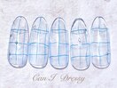クリアボーダーネイル￥6000