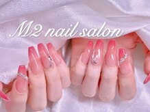 エムズ ネイルサロン(M2)/ピーチグラデーション