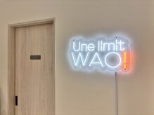 アンリミットワオ 表参道店(Une limit WAO!)/【店舗のロゴで皆様をお出迎え】