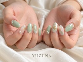 ミントグリーン×ネイル013