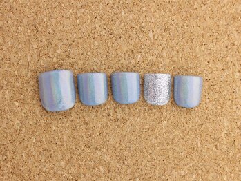ネイルサロン ブランロール 白金店(Nail Salon Blanl'or)/FOOT ブルー×ユニコーン☆