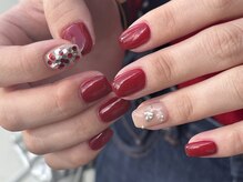 アイネイルズ 天神今泉店(I-nails)/【mami.i】個性派ボルドー