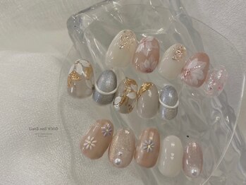 リアンスネイル ヴィヴィッド 岡山店(LianS nail ViViD)の写真/最旬トレンドアート・個性派・繊細なニュアンスネイルなど今まで思い通りにいかなかったデザインもお任せ*