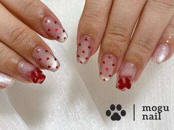 ワンホンネイル/リボン