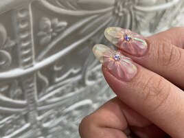 クリアぷっくりフラワー