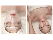 クレンジング+洗顔+石膏パック＋背中・デコルテ・腕・鎖骨・首・肩の施術